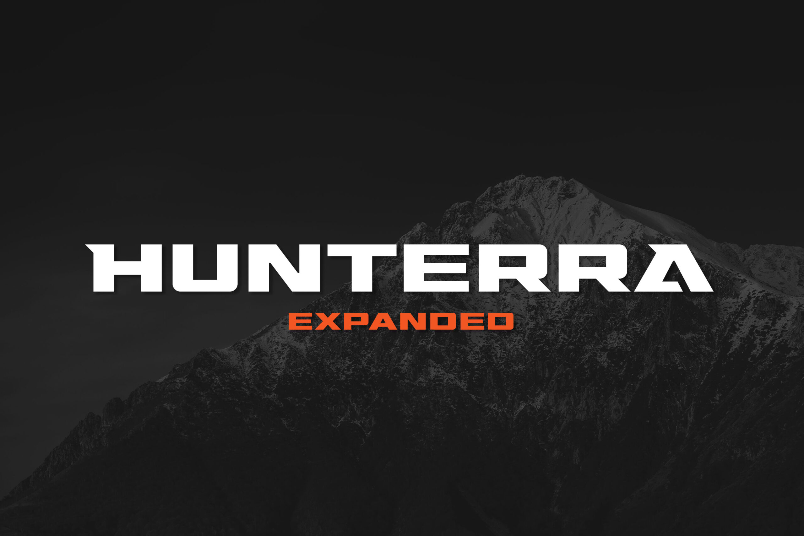 Hunterra Expanded - Sports Branding Font