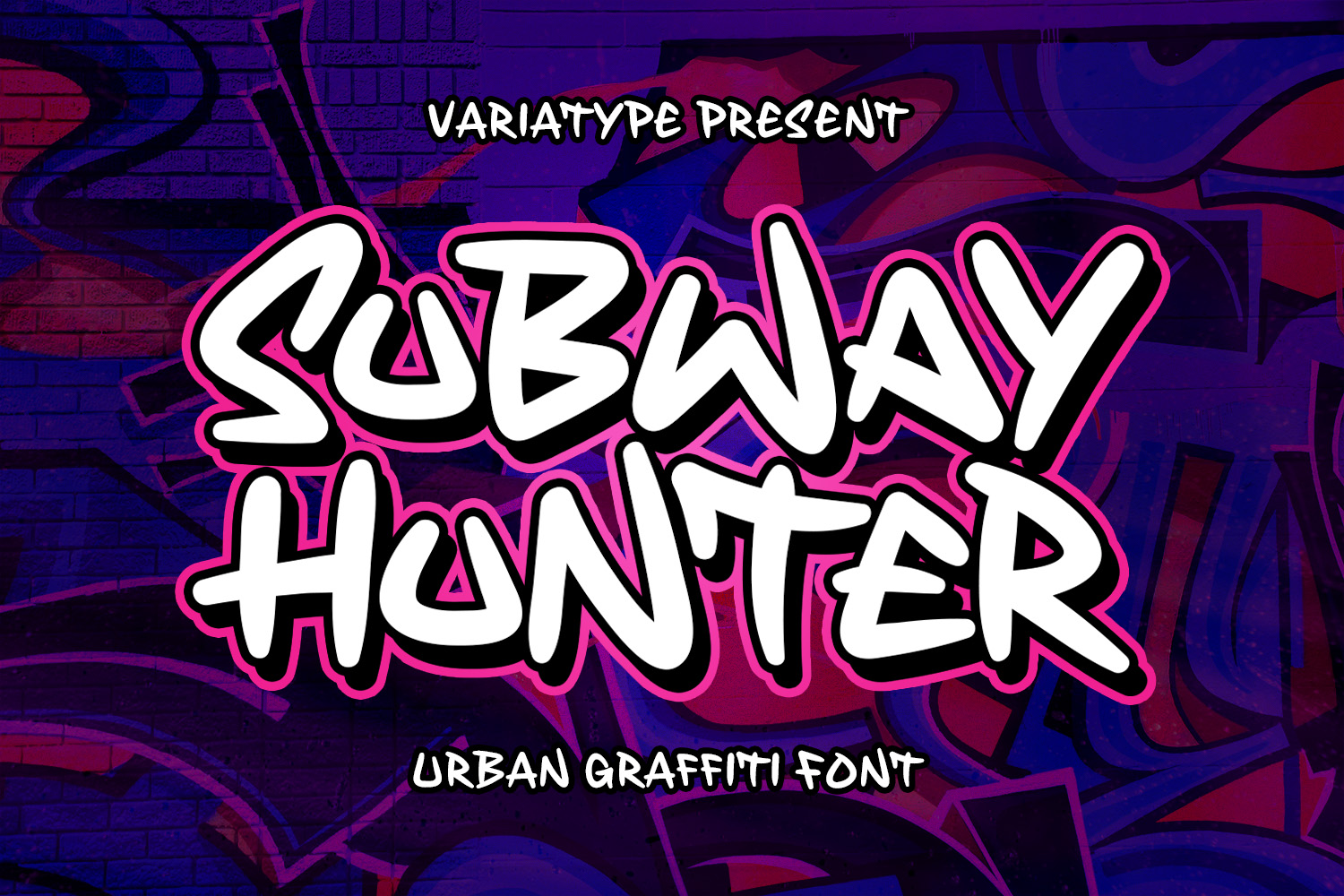 Subway Hunter - Urban Graffiti Font